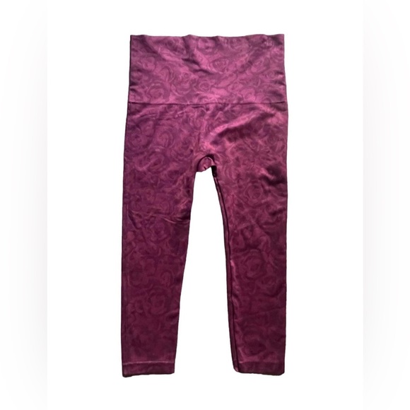 Spanx Pants Cropped Look At Me Now Seamless Leggings Garnet Rose Women’s 3XL - Picture 2 of 6